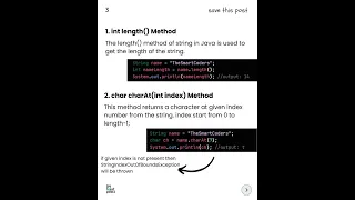 Core Java - String Methods