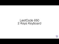 LeetCode 650 2 Keys Keyboard