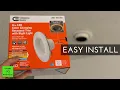 How to Select and Install Retrofit LED Recessed Lights Commercial Electric 6 Inch