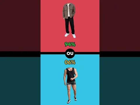 ter um estilo cafona ou elegante? 🎽🧥 qual você prefere? 😁