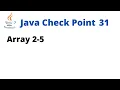 Java Check Point 31 - Array 2-5