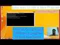 Easy way to run a program in Java How to Run a Java Program First program in Java Java by MKT