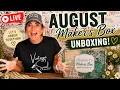 LIVE Unboxing What s Inside the August Maker s Box Vintage-Inspired Creative Goodness