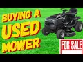 WHAT TO INSPECT EXPECT WHEN BUYING A USED RIDING MOWER