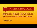 Consider it pure joy whenever you face trials of many kinds - James 1 2-8