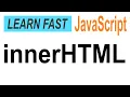 JavaScript element innerHTML JavaScript Tutorial for Beginners