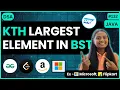 Kth Largest Element in BST GFG Tree JAVA DSA