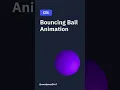 Bouncing Ball Animation HTML CSS