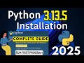 How to Install Python 3 13 5 on Windows 2025 Update Latest Python Installation