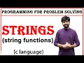 strings in c various functions functions of string string functions pps c language