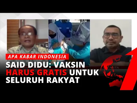 Bahas Vaksin, Said Didu: Harus Sesuai Arahan Presiden, Vaksin Gratis untuk Seluruh Rakyat
