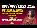 Class 30 String Functions Methods UPPER LOWER TITLE CAPITALIZE NVS TGT PGT CS