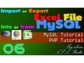 Import or Export Excel File into or from MySQL 6 Create Excel File with Data Excel PHP Tutorial
