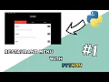 Python Tutorial Restaurant Menu graphical project Part 1