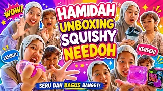 Hamidah unboxing squishy nee doh seru banget !! #funny #unboxing #anak 