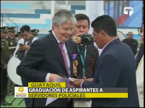 Graduación de aspirantes a servidores policiales