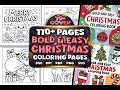 Bold Easy Christmas Coloring Pages Bundle Perfect for KDP Personal Use Instant Download