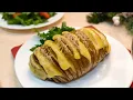 Download Lagu Perfectly Hasselback Potatoes! It`s a great idea for a festive table!