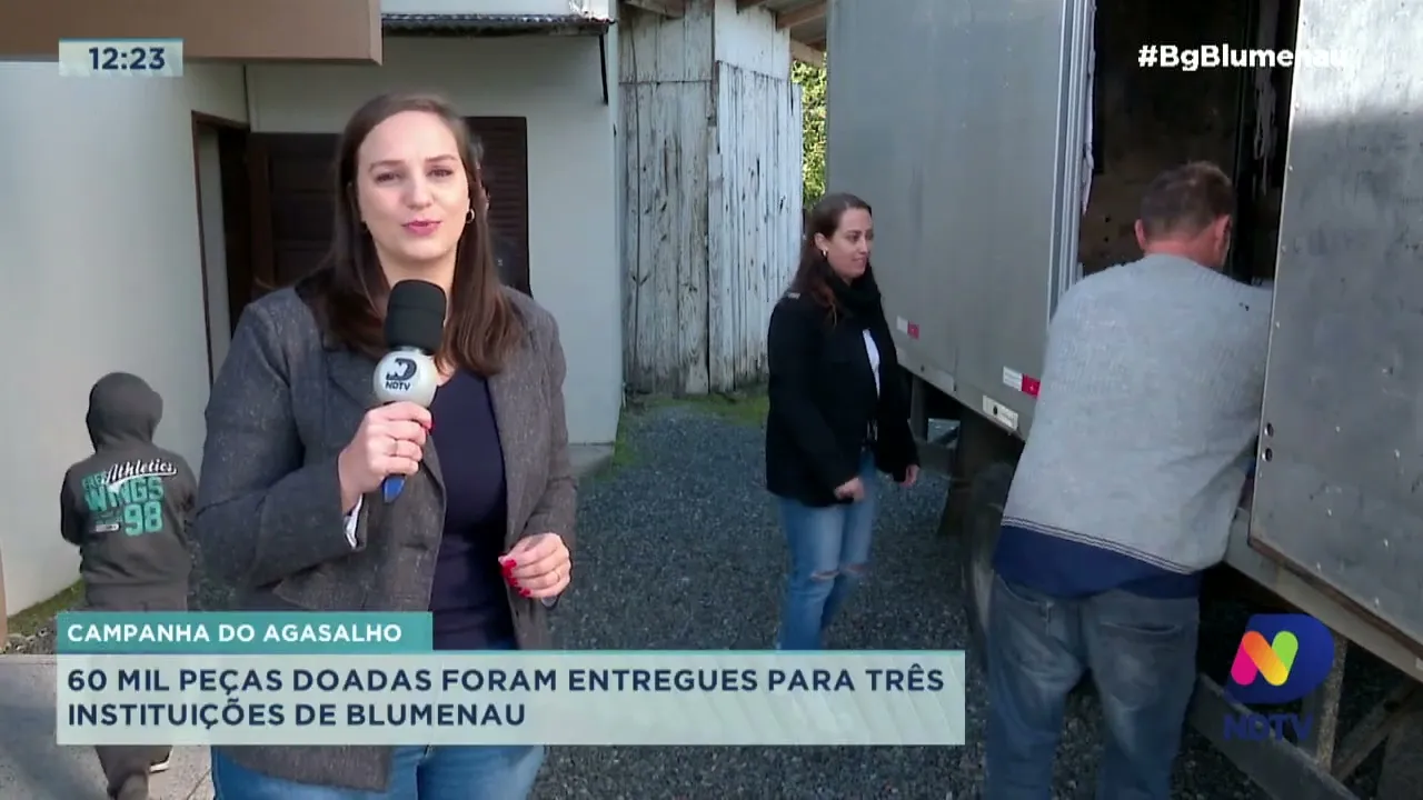 Campanha do agasalho: 60 mil peças doadas foram entregues para três instituições de Blumenau