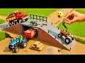 Download Lagu DIY Mini Truck Builds Brick \u0026 Metal Railing Bridge | Fun Construction Science Project