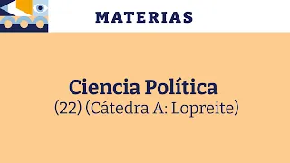 Introducción a la Ciencia Política y Sistemas Institucionales