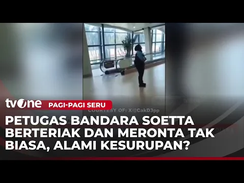 VIRAL! Aksi Petugas Bandara Diduga Kesurupan Hebohkan Medsos