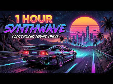 ⚡ Electronic Synthwave — 1 Hour of Retro-Futuristic Night Drive Music 🌌
