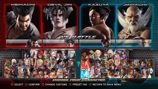 tekken tag tournament 2 all characters including dlc ps3 