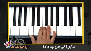 تعليم عزف ترنيمة  مرة شفت فراشة بتطير دندنها