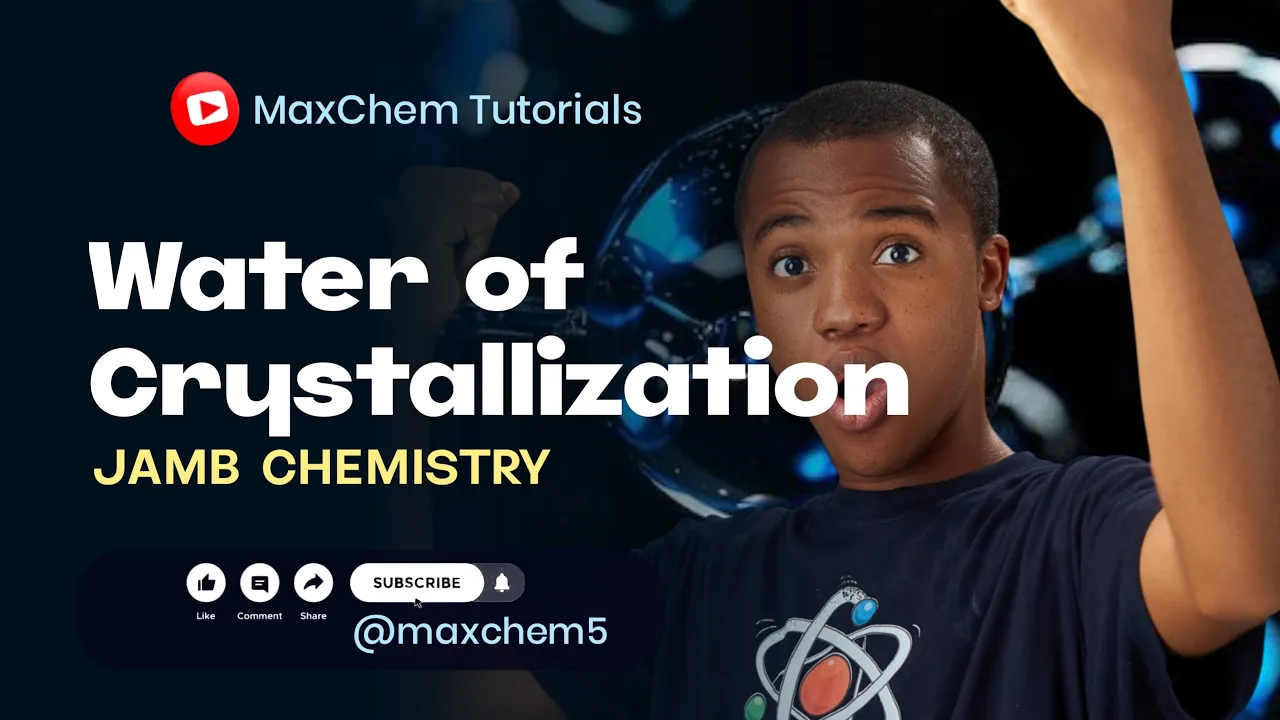 Water Treatment, Water of Crystallization, Efflorescence, Deliquescence & Hygroscopy