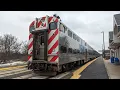 Metra Milwaukee District West Line Big Timber Road - Chicago Union Station MP36PH-3C Gallery Cars