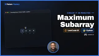 Maximum Subarray - LeetCode 53 Running Scan Prefix-Suffix Python