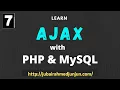 ajax with php MySQL bangla tutorial part-7