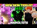 YBA INSANE NEW PKER SKIN TIERLIST MARCH 15TH