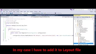 MVC - Fix error