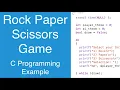 Rock Paper Scissors Game C Programming Example