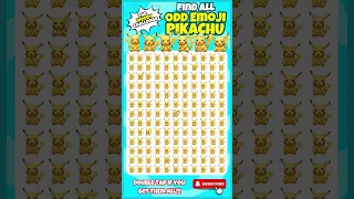 Find The ODD Emoji Out Pokemon Pikachu