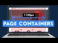 How to Work With PAGE CONTAINERS in HTML CSS Step-By-Step Guide