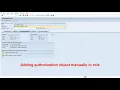 How to insert or delete authorizations manually in SAP Roles SAP Security