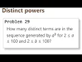 Project Euler Problem 29 Analysis