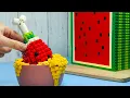 Download Lagu $1000 The World's Rarest Expensive LEGO SQUARE Watermelon Fruit Cutting Skill IRL
