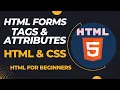 Html form tags and attributes Understanding HTML Input Tags and Attributes introduction to HTML