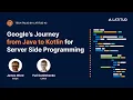 Latitud Tech-talk with Yuri Danilchenko Latitud and James Ward Google From Java to Kotlin