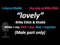 Download Lagu Billie Eilish, Khalid - lovely (Male Part Only | Duet) | Cover | You Sing as Billie Eilish 💖