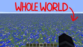 i rendered whole minecraft world 29 999 984 block render distance