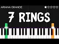 Download Lagu Ariana Grande - 7 Rings | EASY Piano Tutorial
