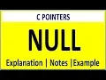 NULL IN C NULL IN C PROGRAMMING NULL IN C POINTERS