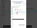 Print a Right-Angled Triangle Pattern in C C Programming Tutorial