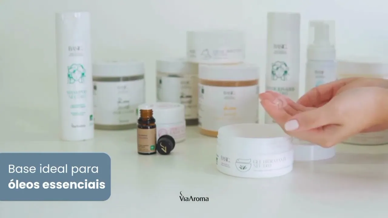 Vídeo do produto Hidratante Facial Neutro Linha Basic Via Aroma – 100g
