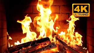 Fireplace 4K UHD Fireplace With Crackling Fire Sounds Fireplace Ambience 